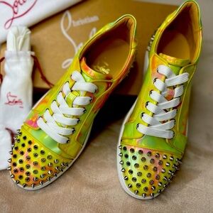 New, Authentic Christian Louboutin sneakers with spikes